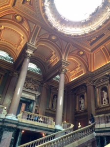 Amazing foyer ceiling and staircase under the dome