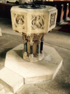Harewood church font