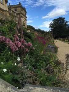 Herbaceous borders on the south face of Harewood