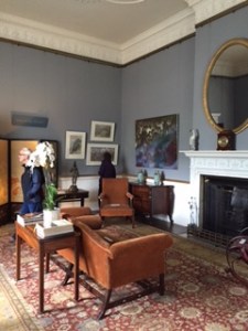 Sitting room used currently by the young Earl and his family