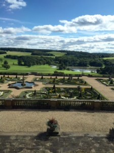 Harewood terraced garden