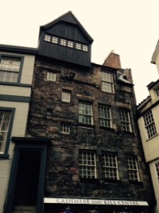 The second of two very ancient houses in Edinburgh on the Royal Mile