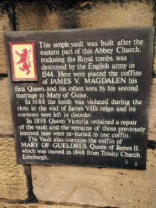 This is the sort of stuff that went on from time to time at Holyroodhouse!