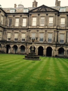 Internal courtyard of Holyroodhouse...pretty dull really!