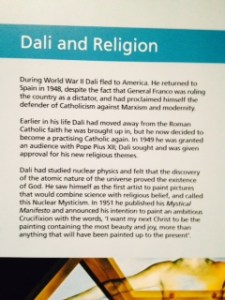 Kelvingrove Dali notes on religion