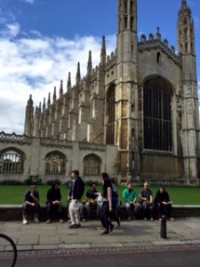 KIngs College Chapel Cambridge facing the street which is actually the rear of the building.