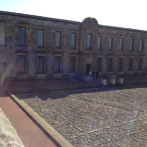 Rather sad looking C18th Cholmondly mansion at Whitby Abbey but inside it is now the most stunning museum of Whiby artifacts. Amazing transformation!