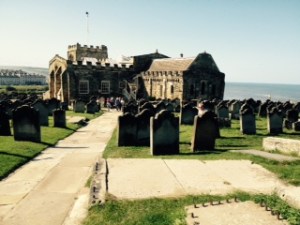 St Mary's church Whitby from the Abbey
